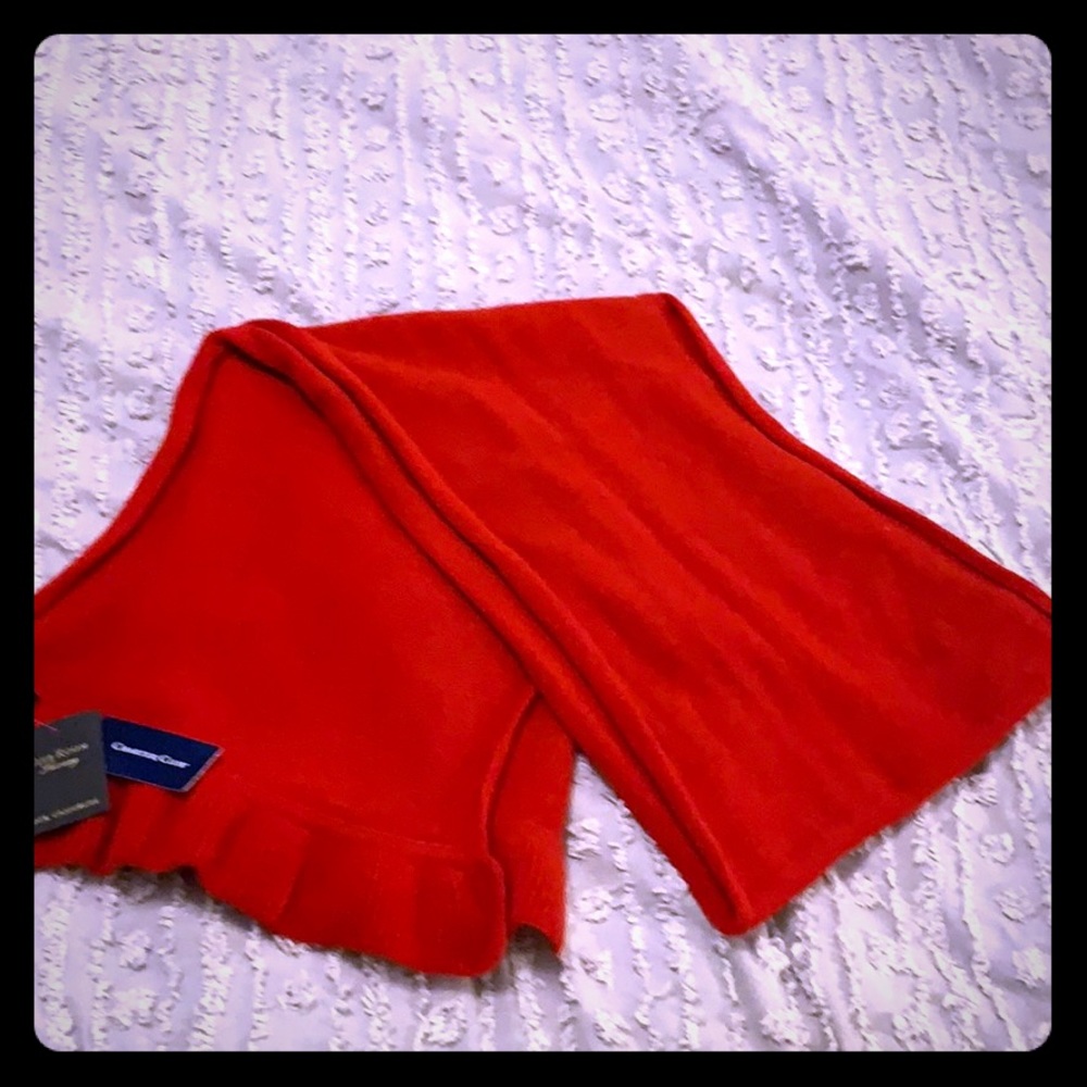 Red cashmere scarf from Charter Club